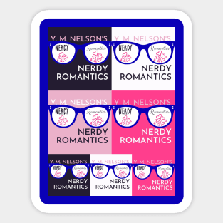 Nerdy Romantics Logo Grid Sticker